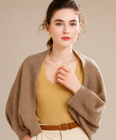 Comprar Cardigan feminino tricot premium marrom, leve e caimento elegante para looks sofisticados e confortáveis no frio em promoção ZARA
